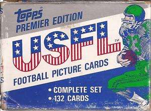 1984 Topps USFL Football Complete Factory Box Set (132)  