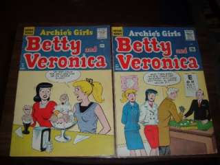 Archies Girls Betty and Veronica 39 167   13 issue lot  