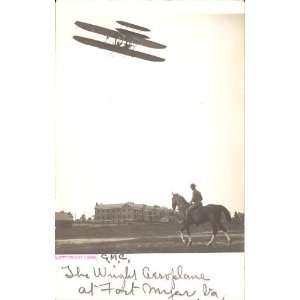   biplane,airplane,postcard,Fort Myer,VA,Virginia,c1909
