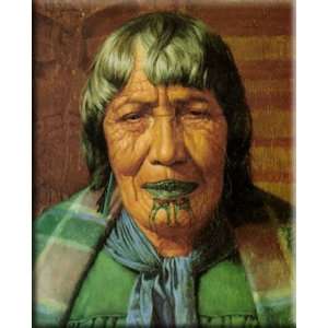    an Arawa chieftainess 13x16 Streched Canvas Art by Goldie, Charles