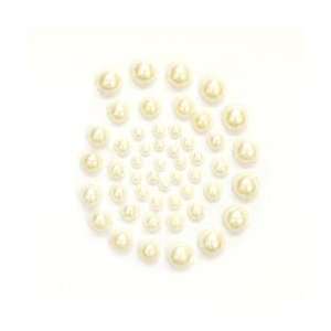   Self Adhesive Pearls 50/Pkg, Champagne Arts, Crafts & Sewing