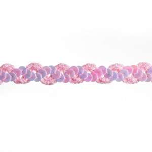  5/8 Sequin Trim Iridescent Pink By The Yard Arts 