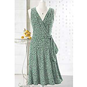    Northstyle Womens Crossover Leaf Print Dress 