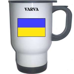  Ukraine   VARVA White Stainless Steel Mug Everything 