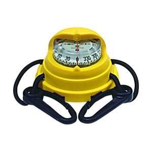 Kayak Compass, 2.25 in. Direct Read Capsule, Yellow Body  