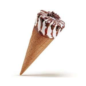 Vanilla Fudge Chocolate Sundae Cones Grocery & Gourmet Food