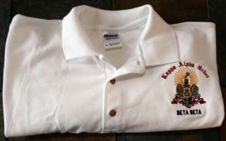 Kappa Alpha Order   Custom Embroidered Golf Shirt S XL  