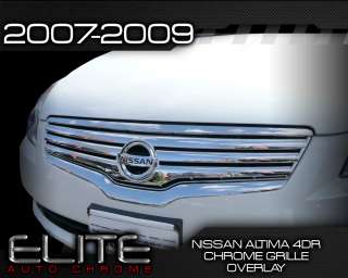 2007 2009 Nissan Altima Chrome Grille Overlay  