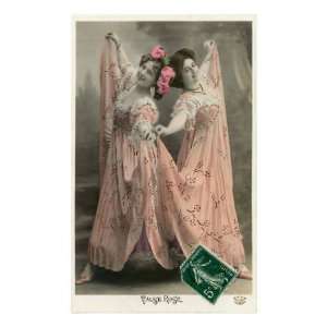  Valse Rose, Two Ladies Dancing Premium Poster Print, 8x12 