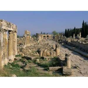 Archaeological Site, Hierapolis, Pamukkale, Denizli Province, Anatolia 