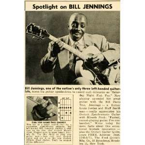  1952 Ad Fred Gretsch Synchromatic Guitars Bill Jennings 