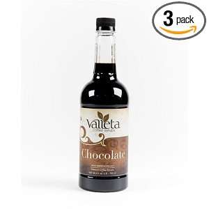 Valetta Flavor Company Chocolate Coffee Syrup, 35 Ounce Bottles (Pack 
