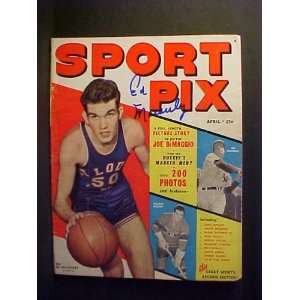 Ed Macauley St. Louis University Autographed April 1949 Sport Pix 