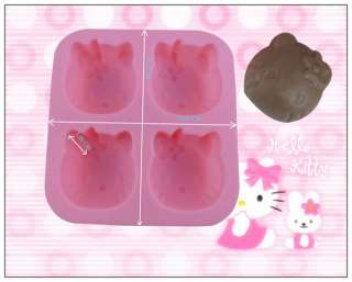 2pc Hello Kitty Shape Silicone Cupcake Mould Mold Maker  