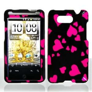  HTC Aria Raining Hearts Hard Case Snap on Cover Protector 