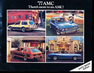 1977 AMC Sales Brochure Book Matador Gremlin Pacer AMX  