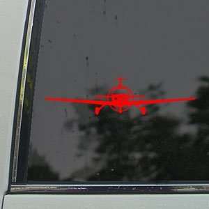  Cirrus SR22 GTS Airplane Red Decal Truck Window Red 