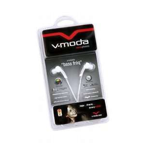  V Moda Bass Frequency Platinum White Earbuds Electronics