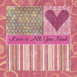  Love Is All Finest LAMINATED Print Louise Carey 10x10 