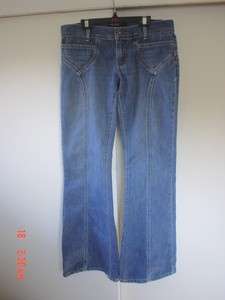 American Eagle Women Blue Denim Boot Cut Pants Jeans Size 4  