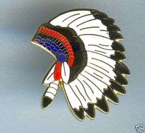 War Bonnet Eagle Feather Native American Indian Hat Pin  