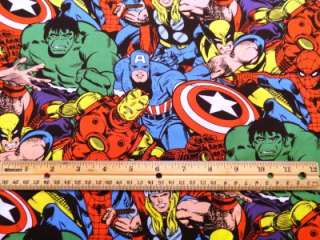   BTY Marvel Hulk Thor Spiderman Capt American Comic Book Heros  
