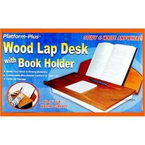 Lap Desk Wood w/Book Holder Microbeads for Comfort