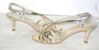 Ragazza Bolero Jasmin Gold Snakeskin Sandal Woman Sz 9  