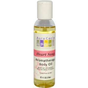    Aura Cacia Heart Song, Aromatherapy Body Oil, 4 oz. bottle Beauty