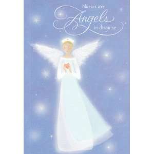  Greeting Card Christmas  Nurses Are Angels in Disguise 