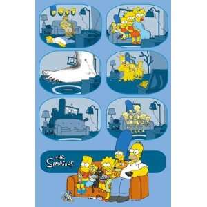  THE SIMPSONS POSTER 22.5X34 NEW BART HOMER COUCH 2626 