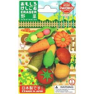  Vegetable Japanese Erasers Carded Sets. Toys & Games