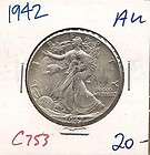 1942 Walking liberty half dollar almost 9 melt value  