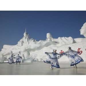 Ice Skating Show, Ice and Snow Festival, Harbin, Heilongjiang, China 