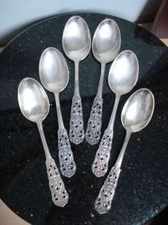Set of 6 TH Marthinsen Sterling Teaspoons Andres Valore  