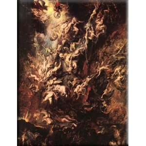 Fall of the Rebel Angels 12x16 Streched Canvas Art by Rubens, Peter 