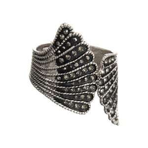    Silver Black Accent Art Deco Inspired Cuff Bracelet Jewelry