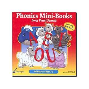  Phonics Mini Books   Long Vowel Sounds (Grades K 2) Electronics