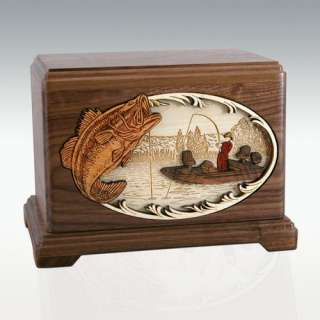 Hampton Style Boat Fishing Cremation Urn   Engravable   