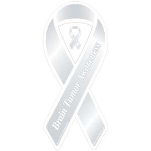  Brain Tumor Awareness Gray Ribbon Magnet   Set of 125 