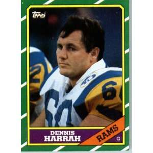  1986 Topps # 84 Dennis Harrah Los Angeles Rams Football 