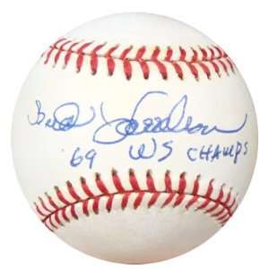 Bud Harrelson Autographed Ball   NL 69 WS Champs PSA DNA #K31270 