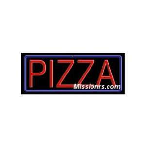  Neon Sign, Pizza Sign, Blue and Red