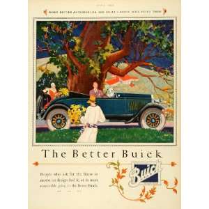  1926 Ad Buick Automobile Vehicle Motor Car Field Flowers 