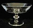 Val St Lambert Crystal STATE PLAIN Compote 8.5 X 6.25 items in Not 