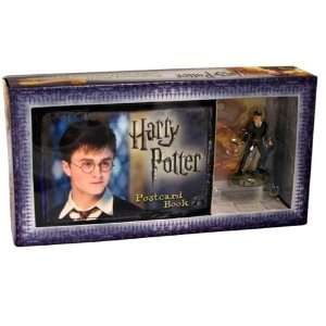  Harry Potter Postcard Book & Collectible Figurine Case 