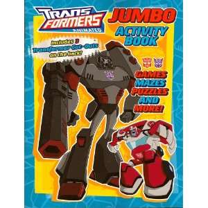  Transformers Jumbo Activity Book ~ Blue (96 Pages) Toys & Games