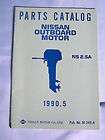 NOS Nissan M 340 A Outboard Boat Motor Parts Catalog NS 2.5A, 1990.5