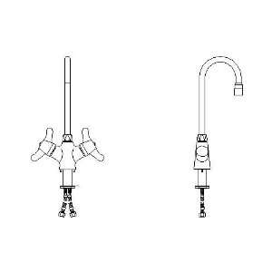   25C3827 25T Two Handle Single Shank Mixing Faucet