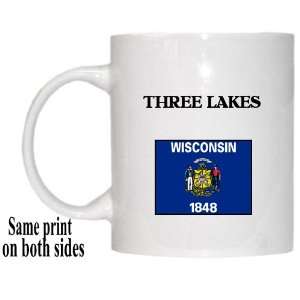  US State Flag   THREE LAKES, Wisconsin (WI) Mug 